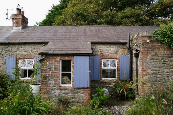 Cottage house detail and garden