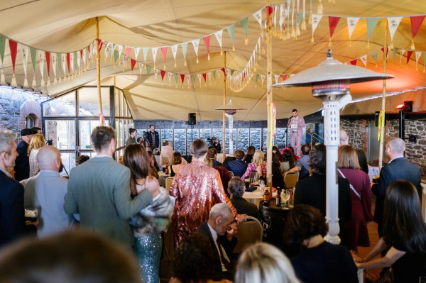 Atmosphere shot of guests dining room interior