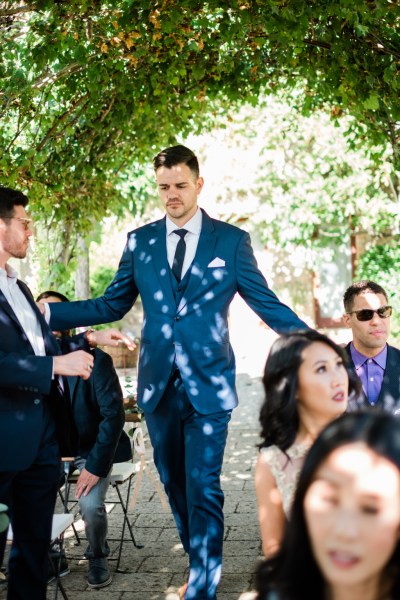 Groom and guests