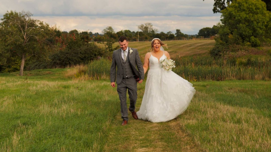 bride and groom exterior