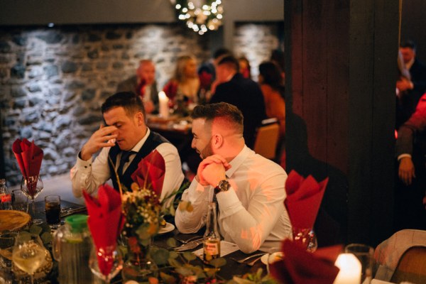 Atmosphere shot of guests seated in audience table