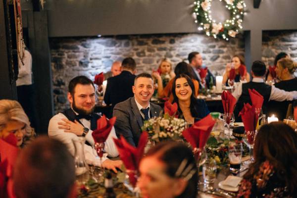 Atmosphere shot of guests seated in audience table