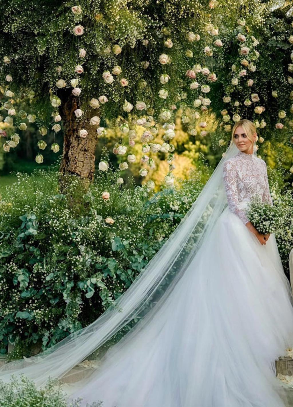 Celebrity Wedding Bouquet | Famous Brides | OneFabDay.com Chiara Ferragni wedding