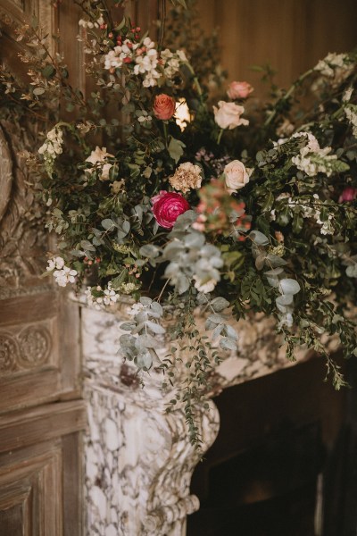 Close up flowers bouquet detail roses