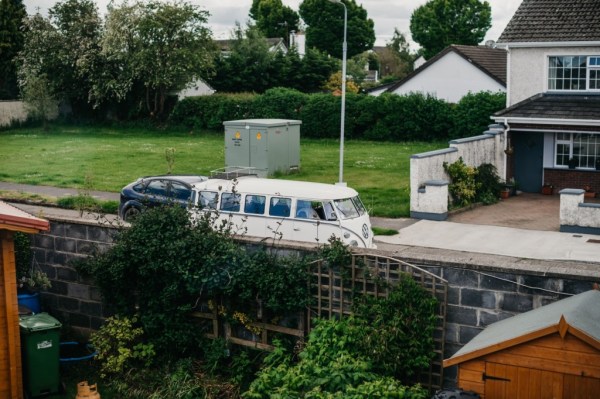 White wedding van