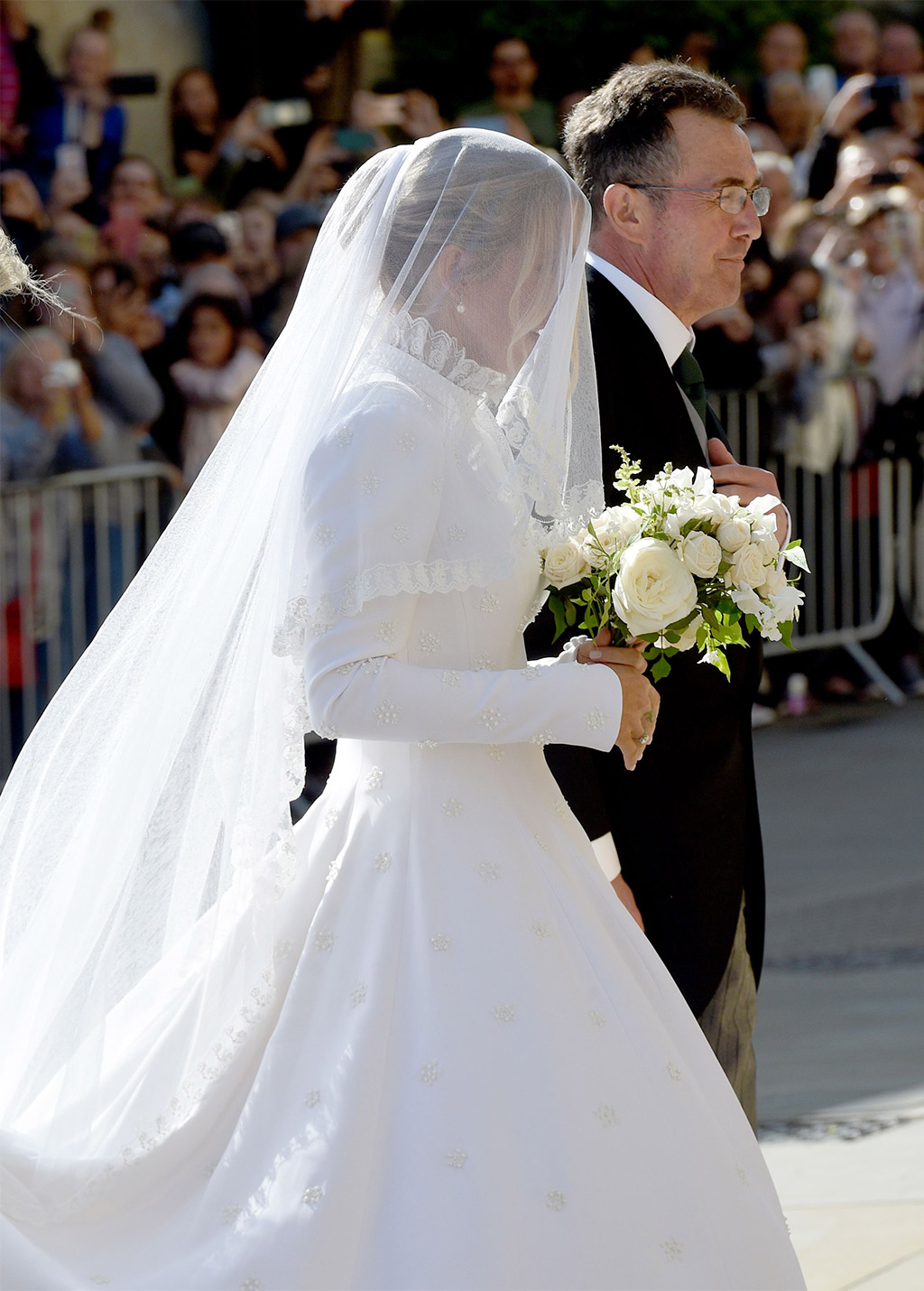 Celebrity Wedding Bouquet | Famous Brides | OneFabDay.com Bride Ellie Goulding arrives at church Wedding of Ellie Goulding and Caspar Jopling