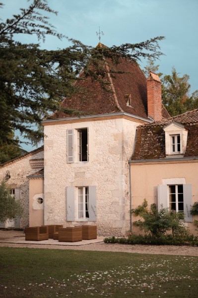 Chateaux exterior wedding venue house