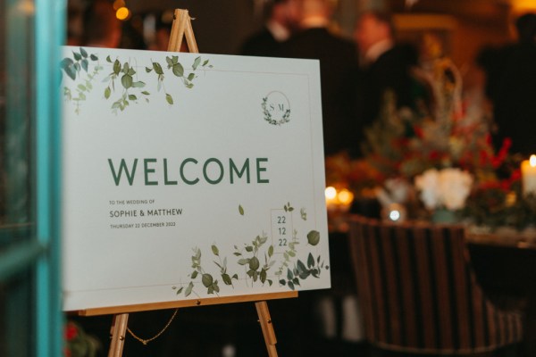 Welcome to the wedding sign