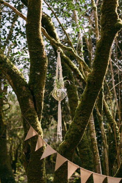 Basket decor hanging from t