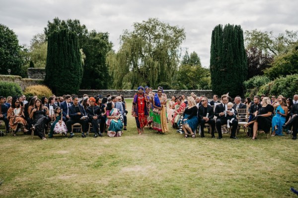 Group of guests seated during ceremony