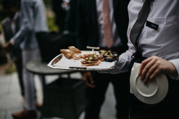 Finger food canape food for guests