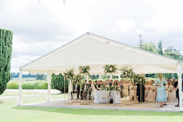 Ceremony shot from a distance