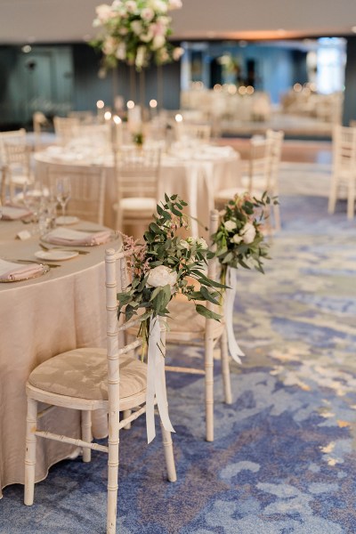 Interior dining room decor table chairs and flowers