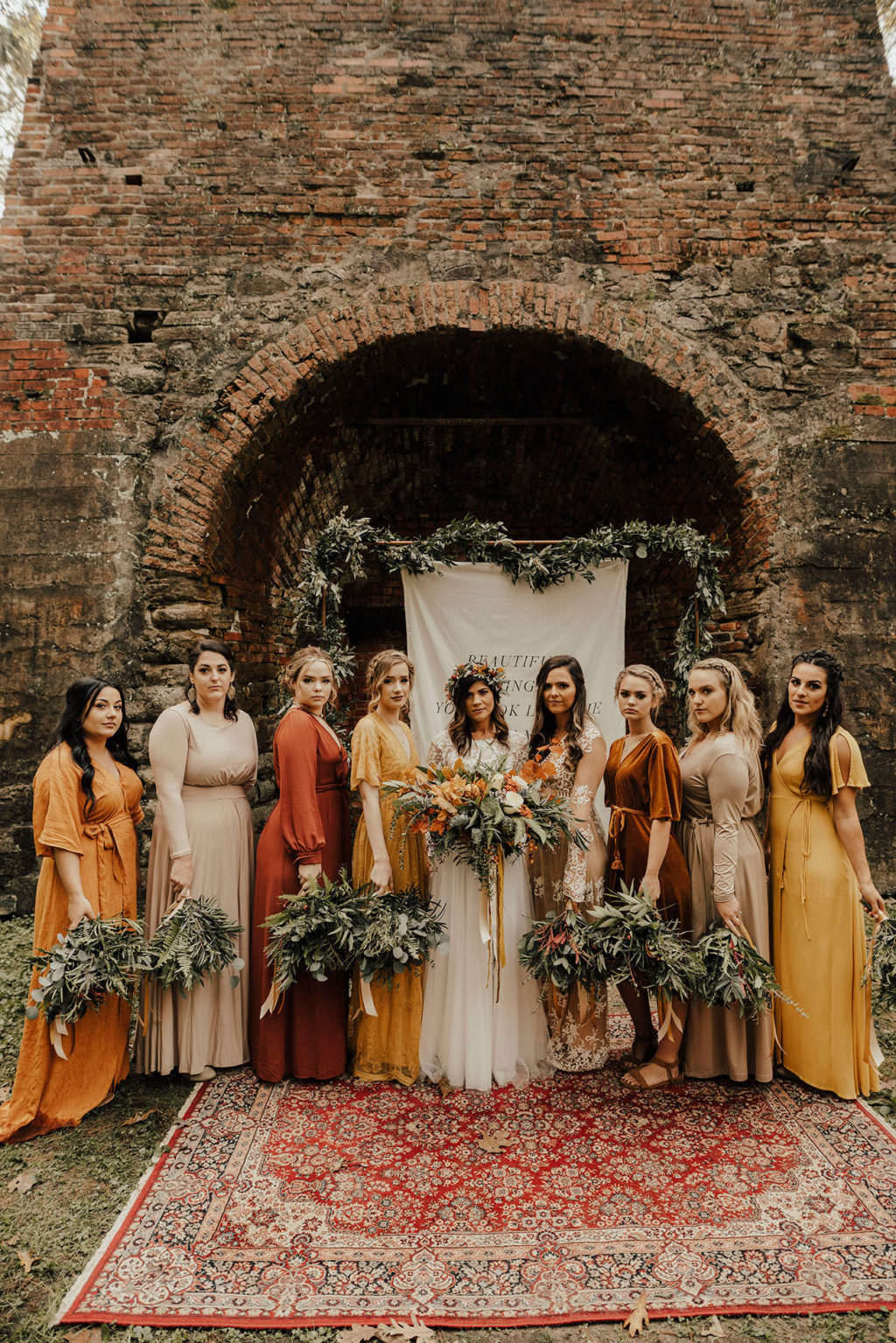 Burnt Orange Bridesmaid Dresses | See more at Onefabday.com