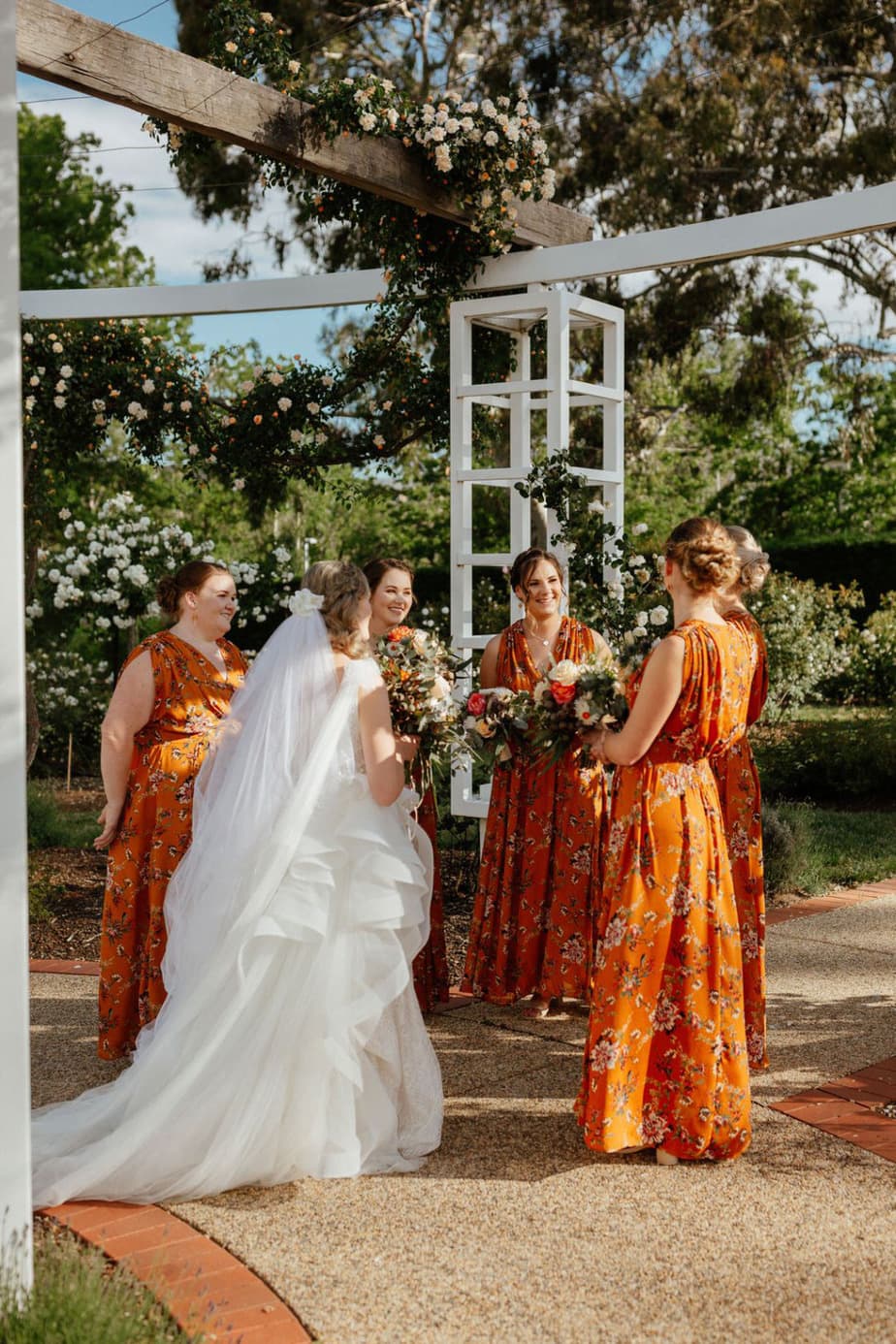 Burnt Orange Bridesmaid Dresses | See more at Onefabday.com