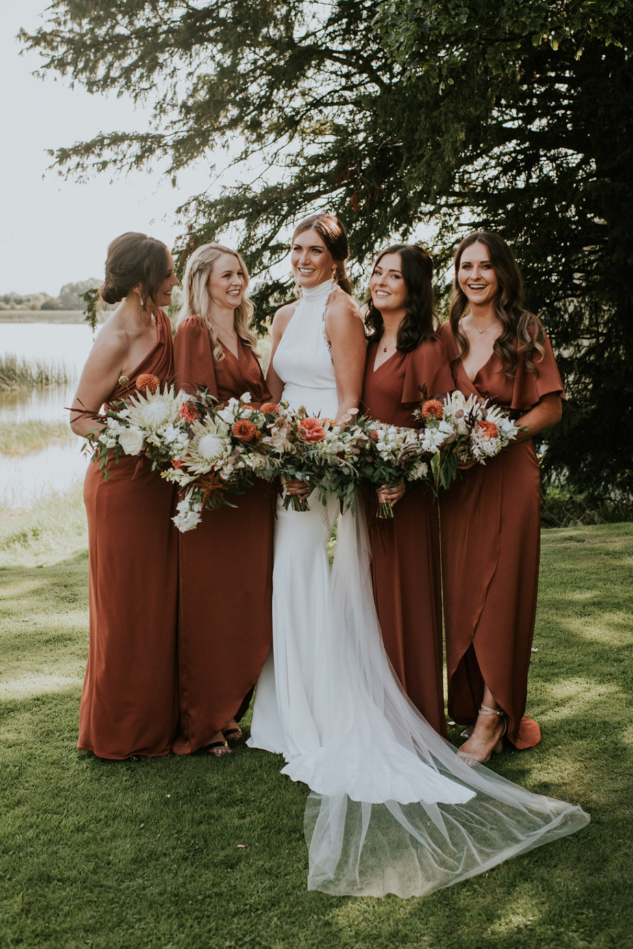 Burnt Orange Bridesmaid Dresses | See more at Onefabday.com