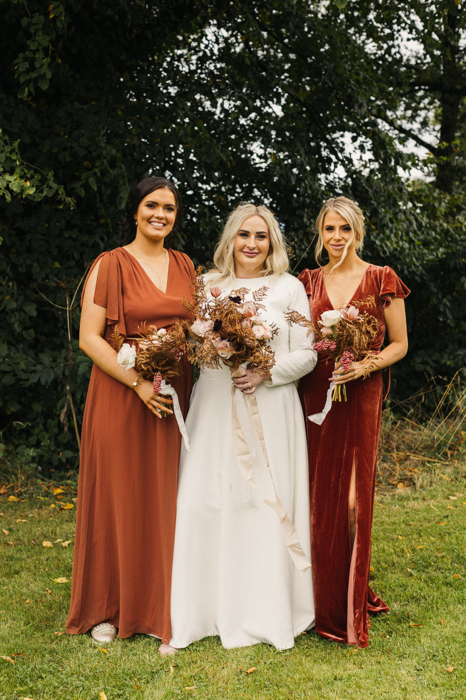 Burnt Orange Bridesmaid Dresses | See more at Onefabday.com