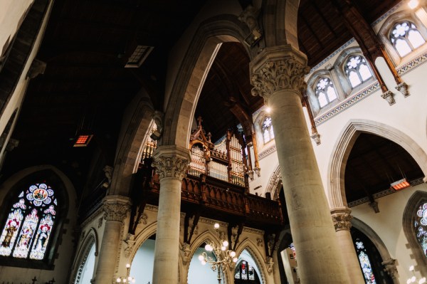 Cathedral pillars interior shot