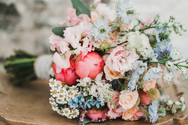 Pink flowers bouquet