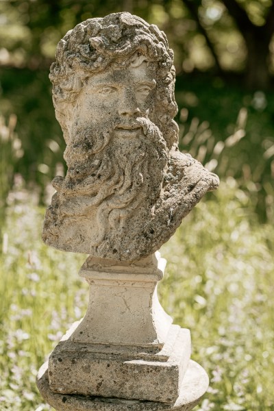 Statue in garden