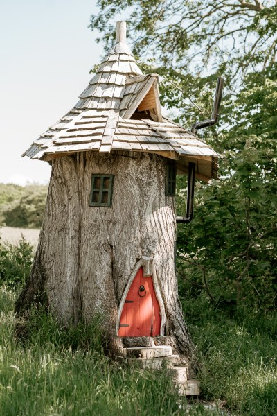 Magic hut in garden