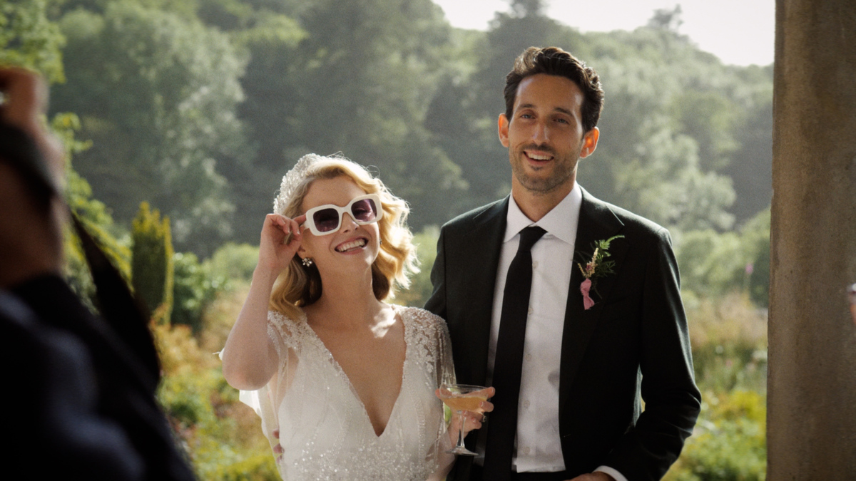 Taryn and Jack on their wedding day