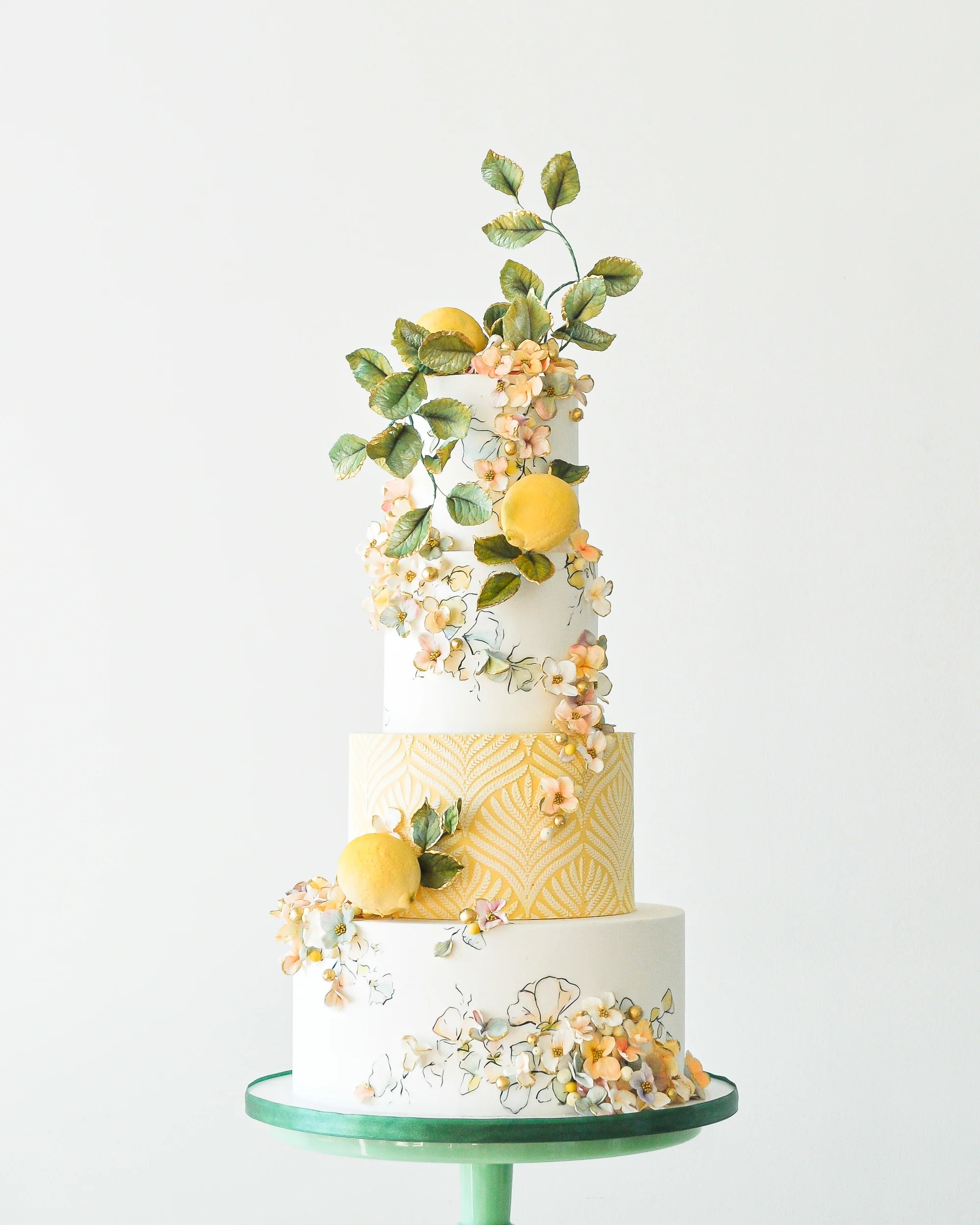 citrus wedding cake, lemon wedding cake, orange wedding cake, orange slice wedding cake, summer wedding cake