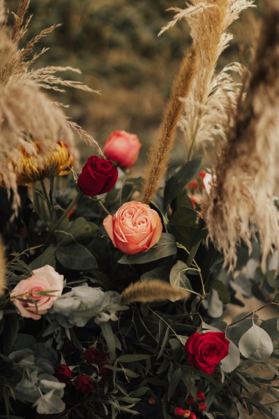 Boardwalk flowers and roses