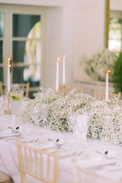 Candles lighting on table