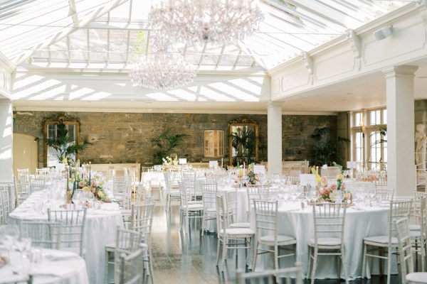 interior empty dining room ballroom setting seats for guests