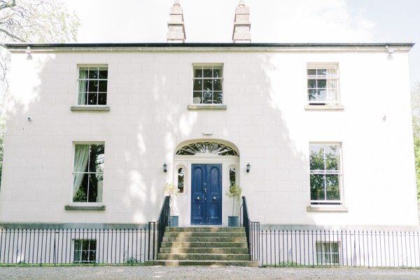 Tankardstown House exterior with blue door