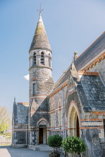 Exterior church bell tower