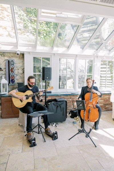 Wedding band musicians cello guitar