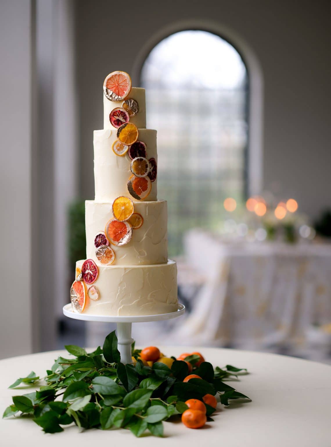 citrus wedding cake, lemon wedding cake, orange wedding cake, orange slice wedding cake, summer wedding cake