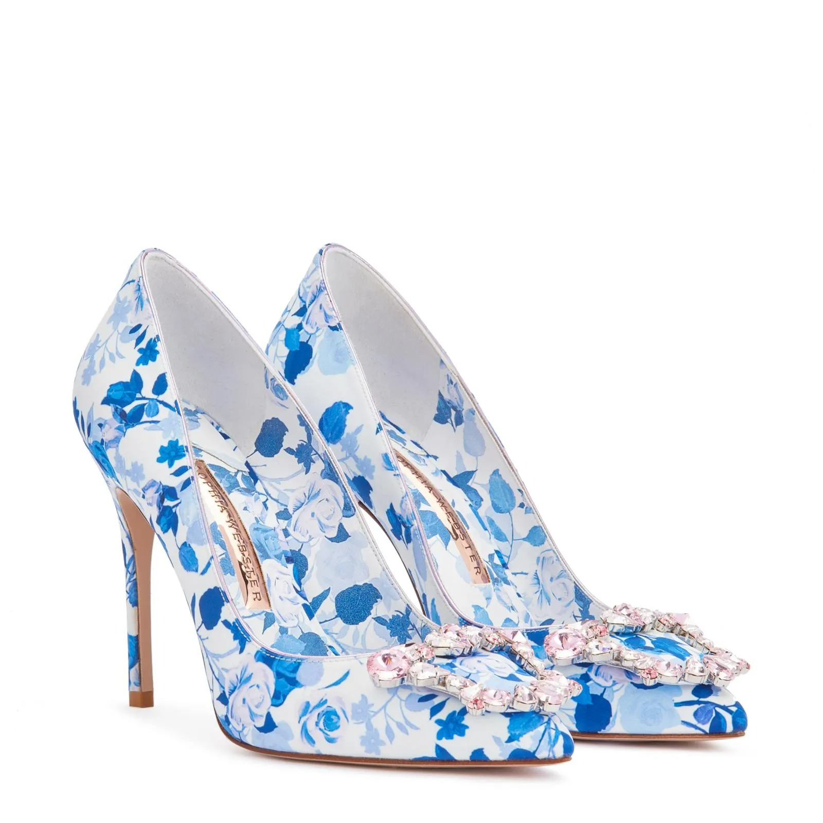 Sophia Webster blue flower print 