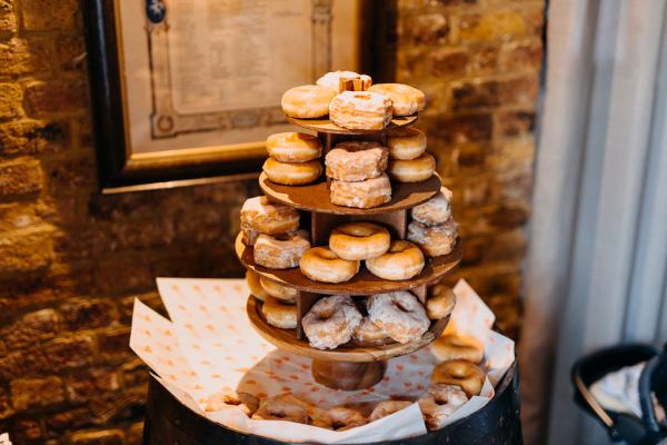 Donut wedding cake