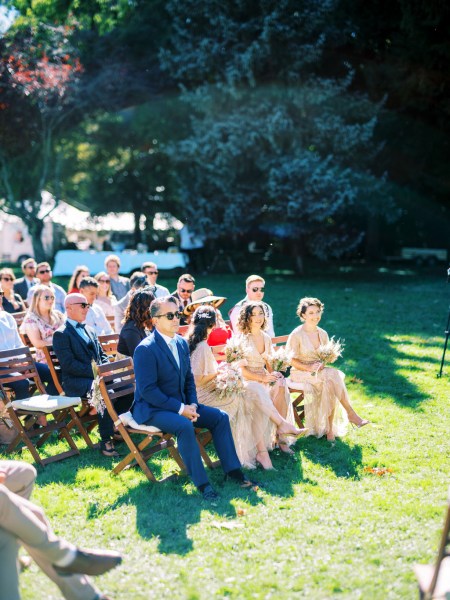 Audience members guests seated during ceremony