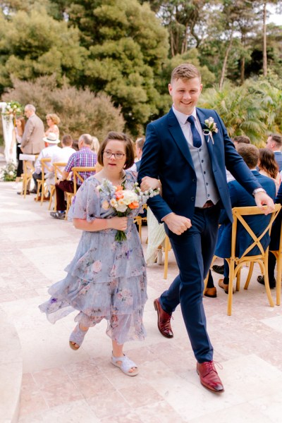 bridesmaid and groomsman exit ceremony