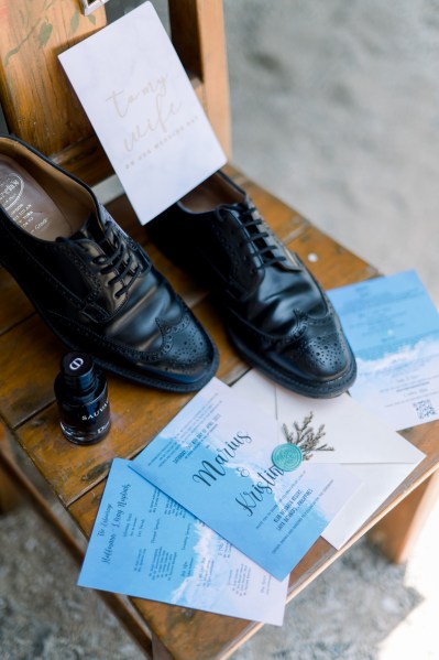 mens grooms black brogues