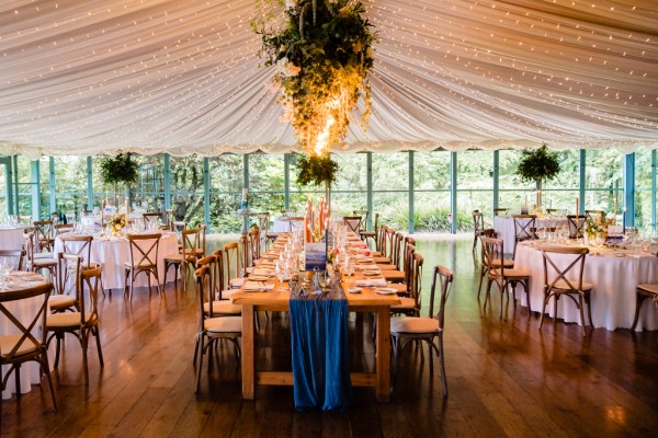 dining room table marquee interior cutlery