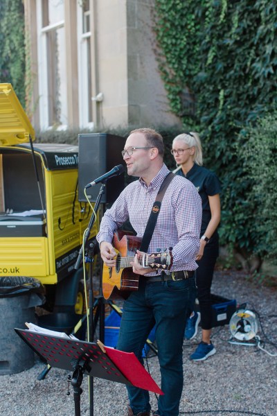 wedding singer band guitarist singing music