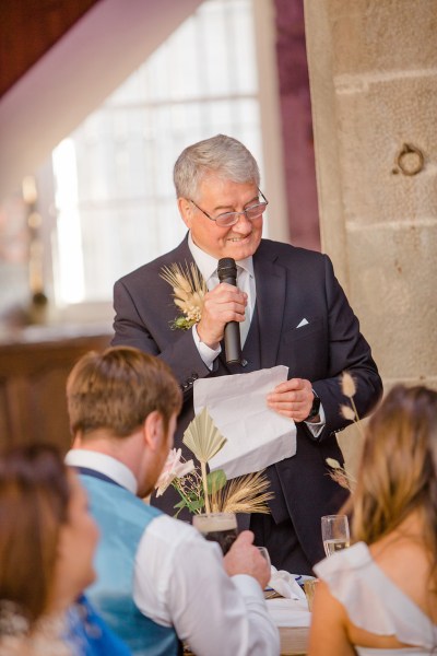 father gives speech