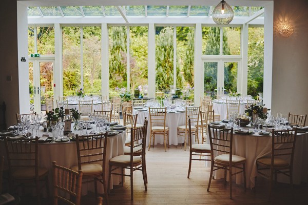 Interior dining room ballroom setting table and chairs