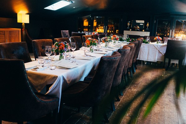 Table setting interior dining room