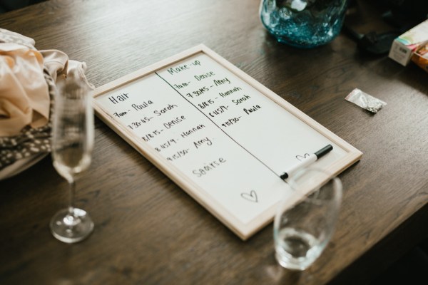 black ink pen and black text on dining room table