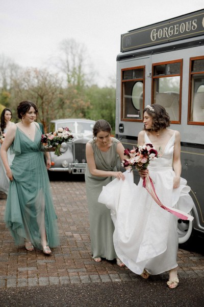 bride and bridesmaids