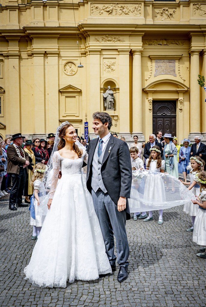 Prince Ludwig of Bayern, Sophie-Alexandra Evekink, Wedding of Ludwig Prince of Bavaria and Sophie-Alexandra Evekink at St. Kajetan (Theatinerkirche) in Munich, Germany