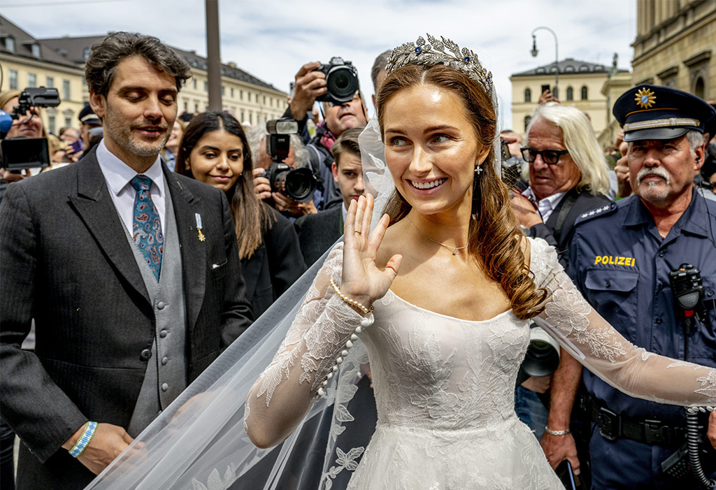 Sophie-Alexandra Evekink, Wedding of Ludwig Prince of Bavaria and Sophie-Alexandra Evekink at St. Kajetan (Theatinerkirche) in Munich, Germany