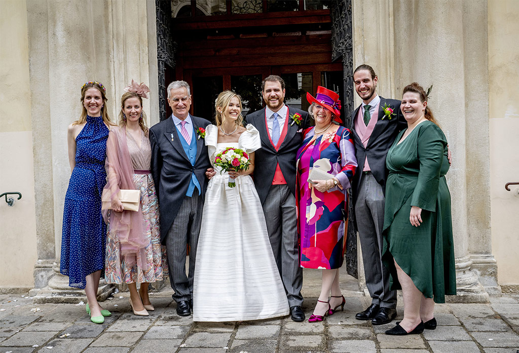 Prince Johann-Wenzel of Liechtenstein and Countess Felicitas of Hartig, The religious wedding of Prince Johann-Wenzel of Liechtenstein and Countess Felicitas of Hartig at the Servite Church in Vienna, Austria