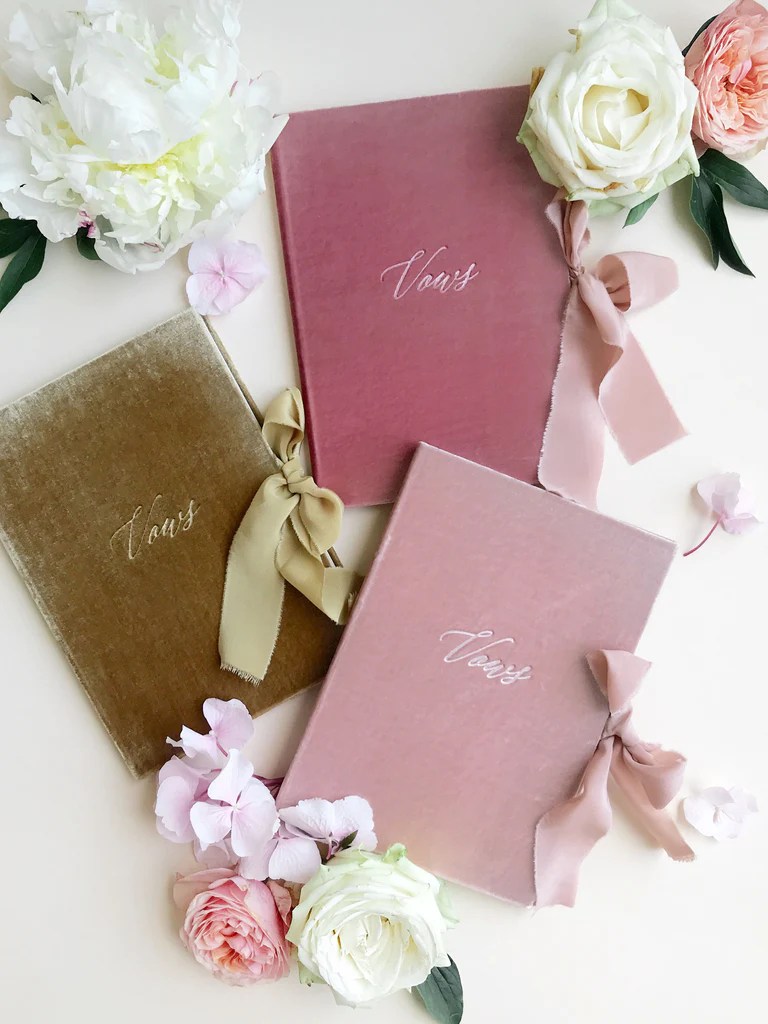 velvet vow book, vow booklet, wedding vows booklets, wedding vow notebook, mr & mrs vow book